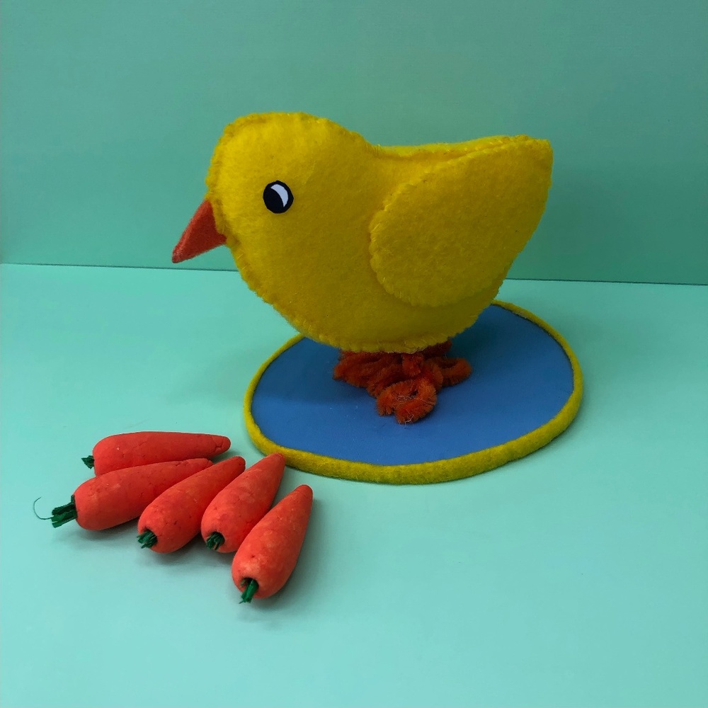 Felt Chick Hand-sewn hand crafted Easter Spring yellow